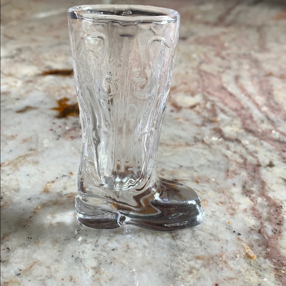 3 Cowboy Boot Shot Glasses. Never used.